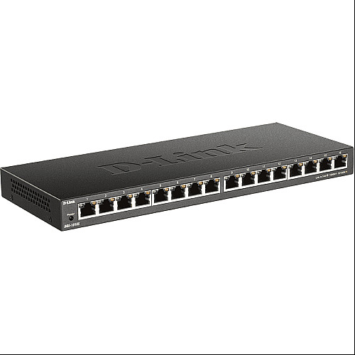 Коммутатор D-Link DGS-1016S 16xGE, Неуправляемый