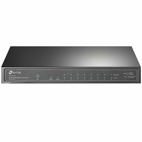 Коммутатор TP-LINK TL-SG1210P 8xGE (8xPoE), 1xSFP, 63Вт, Неуправляемый