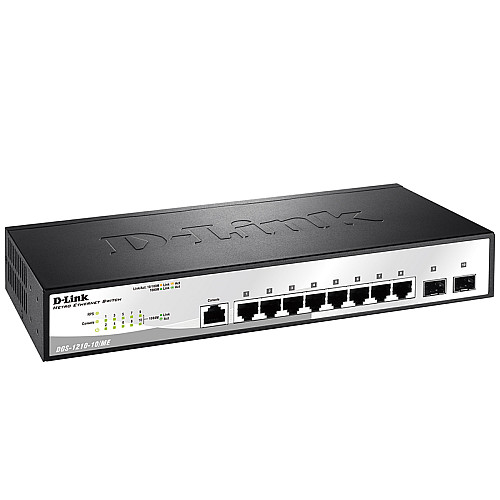Комутатор D-Link DGS-1210-10/ME 8xGE, 2xSFP