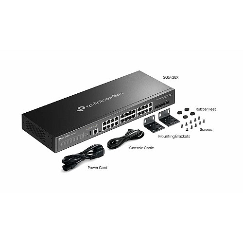Коммутатор TP-LINK SG5428X 24xGE, 4xSFP+, Управляемый L3