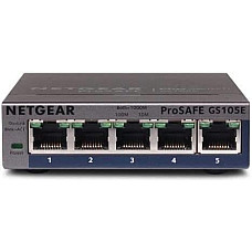 Комутатор NETGEAR GS105E 5xGE, WebSmart