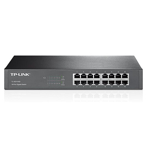 Коммутатор TP-LINK TL-SG1016D 16xGE, Неуправляемый