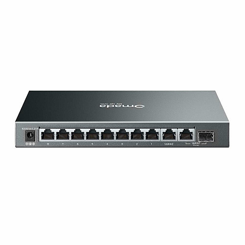 Коммутатор TP-LINK ES210GP 9xGE (8xPoE), 1xSFP/RJ45. 63W, WebSmart