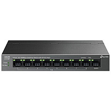 Комутатор TP-LINK LS109P  9xFE (8xPoE), 63 Вт