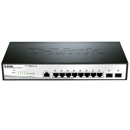 Комутатор D-Link DGS-1210-10/ME 8xGE, 2xSFP