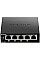 Комутатор D-Link DGS-1005P 5xGE (4xPoE, 1xUplink), 60W