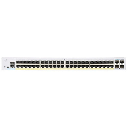 Комутатор Cisco CBS220 48хGE, PoE, 4x1G SFP, Smart