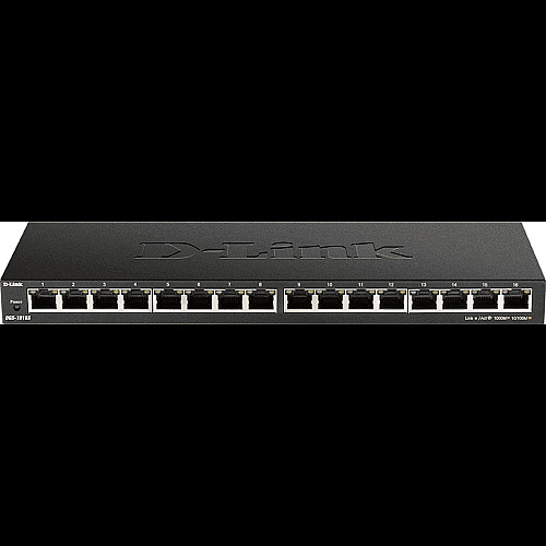 Коммутатор D-Link DGS-1016S 16xGE, Неуправляемый