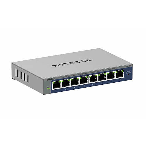 Комутатор NETGEAR GS108E 8xGE, WebSmart