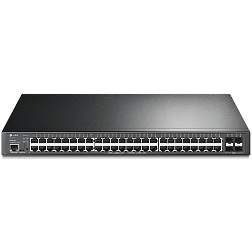 Коммутатор TP-LINK SG3452P 48xGE (48xPoE), 4xSFP, 384Вт, Управляемый L2