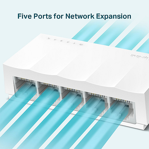 Комутатор TP-LINK LS1005 5xFE, Некерований
