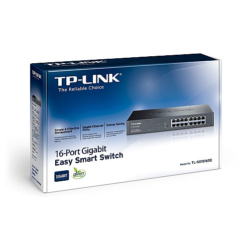Комутатор TP-LINK TL-SG1016DE 16xGE, WebSmart