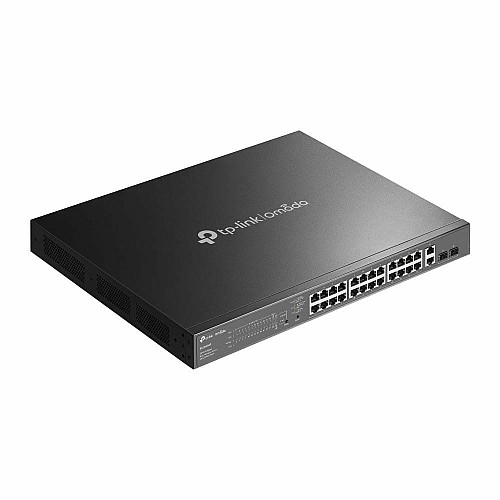 Комутатор TP-LINK ES228GMP  26xGE (24xPoE), 384Вт, 2xSFP, WebSmart