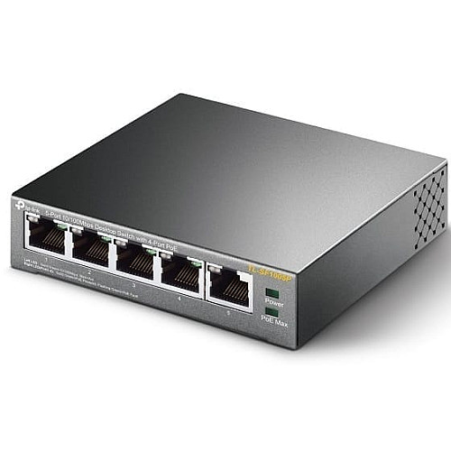 Коммутатор TP-LINK TL-SF1005P 5xFE (4xPoE), 56Вт, Неуправляемый
