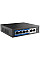 Комутатор Netis P106C 6xFE (4xPoE), 60Вт, Некерований