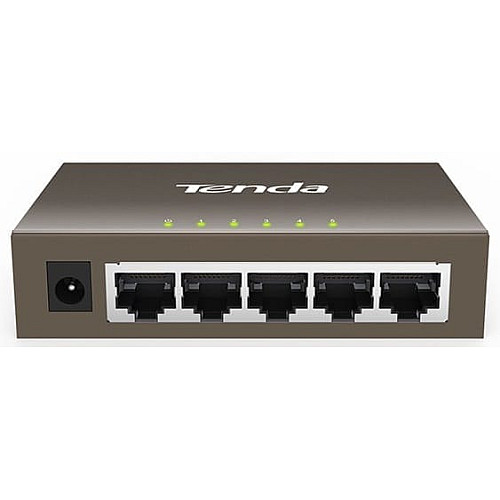 Комутатор TENDA TEG1005D 5xGE, Desktop метал, Некерований