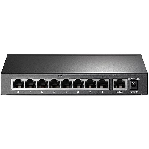 Коммутатор TP-LINK TL-SF1009P 9x1FE (8xPoE), 65Вт, Неуправляемый