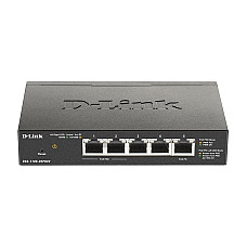 Комутатор D-Link DGS-1100-05PD 5xGE, (2xGE, 2xGE PoE, 1xGE PD), EasySmart