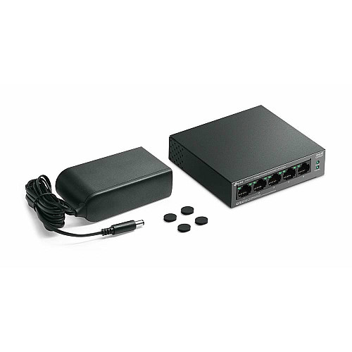 Комутатор TP-LINK LS105LP  5xFE (4xPoE), 41 Вт