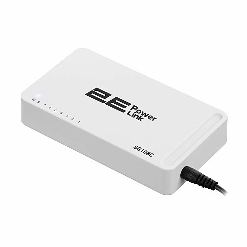 Коммутатор 2E PowerLink SG108C, 8xGE, Неуправляемый
