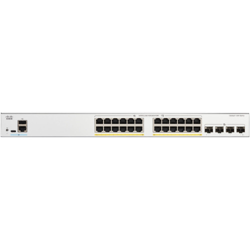Комутатор Cisco Catalyst 1200 24xGE, PoE, 4x10G SFP+