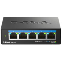 Комутатор D-Link DMS-105 5x2.5GE, Некерований