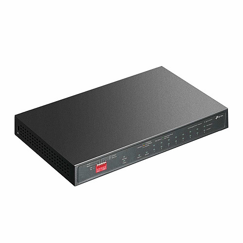 Коммутатор TP-LINK TL-SG1210PP 10xGE (PoE), 1xSFP, 123Вт, Неуправляемый