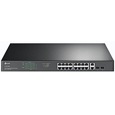 Комутатор TP-LINK TL-SG1218MP 16xGE (16xPoE), 2xSFP, 120Вт, Некерований