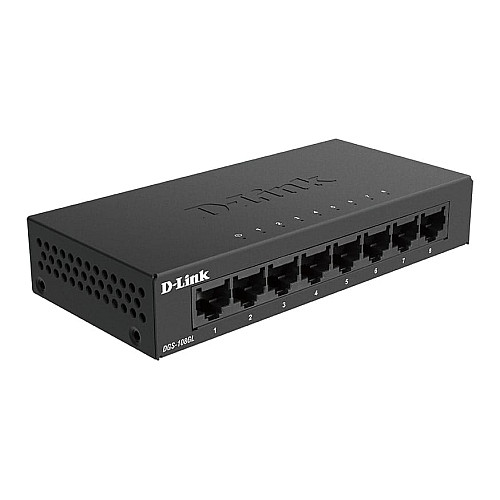 Комутатор D-Link DGS-108GL 8xGE, Некерований