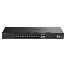 Комутатор D-Link DGS-1530-28SC 20xSFP, 4xSFP+/10GE, Керований, L2+