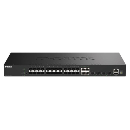 Комутатор D-Link DGS-1530-28SC 20xSFP, 4xSFP+/10GE, Керований, L2+