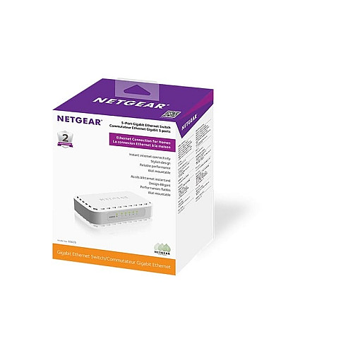 Коммутатор NETGEAR GS605 5xGE, Неуправляемый