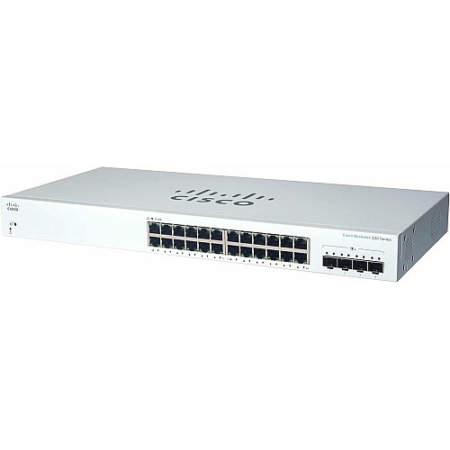 Комутатор Cisco CBS220 24xGE, 4x10G SFP+, Smart