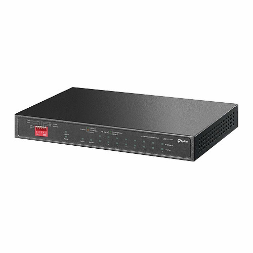 Коммутатор TP-LINK TL-SG1210PP 10xGE (PoE), 1xSFP, 123Вт, Неуправляемый