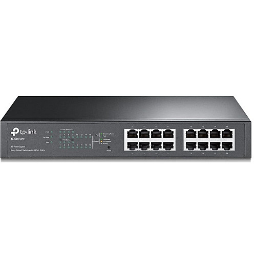 Комутатор TP-LINK TL-SG1016PE 16xGE (8xPoE), 124.4 Вт, WebSmart