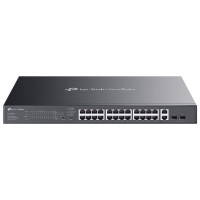 Комутатор TP-LINK ES228GMP  26xGE (24xPoE), 384Вт, 2xSFP, WebSmart