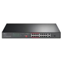 Комутатор TP-LINK TL-SL1218P 16xFE (16xPoE), 2xSFP, 150Вт, Некерований