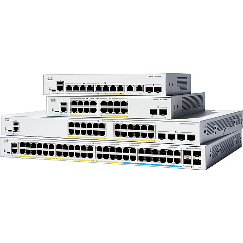 Комутатор Cisco Catalyst 1300 24xGE, 4x1G SFP