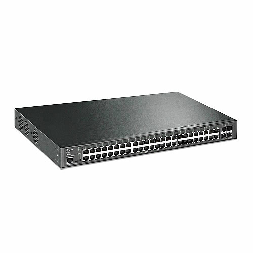 Коммутатор TP-LINK SG3452XP 48xGE (48xPoE), 4xSFP+, 500Вт, Управляемый L2