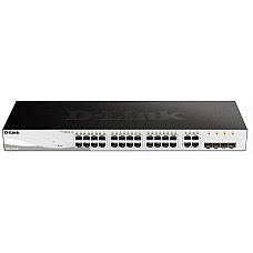 Комутатор D-Link DGS-1210-28/F 24xGE, 4xGE/SFP, WebSmart