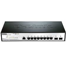 Комутатор D-Link DGS-1210-10/ME 8xGE, 2xSFP