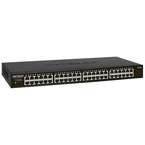 Комутатор NETGEAR GS348 48xGE, Некерований
