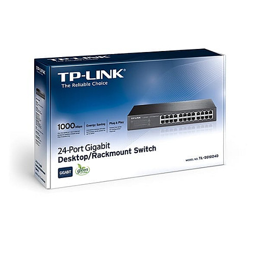 Комутатор TP-LINK TL-SG1024D 24xGE, Некерований