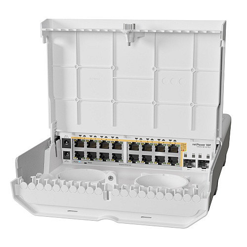 Комутатор MikroTik Cloud Router Switch netPower 16P CRS318-16P-2S+OUT
