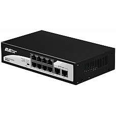 Комутатор 2E PowerLink SP802G 10xGE (8xPoE, 2xUplink), 120Вт, Некерований