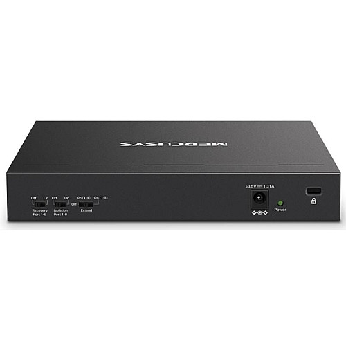 Коммутатор MERCUSYS MS110P 10xFE (8xPoE), 65Вт, Неуправляемый