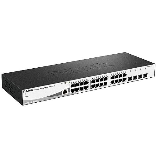 Комутатор D-Link DGS-1210-28/ME revB 24x1G, 4xSFP, L2