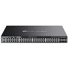 Комутатор TP-LINK SG6654XHP 48xGE (48xPoE), 6xSFP+, 1440Вт, Керований L3