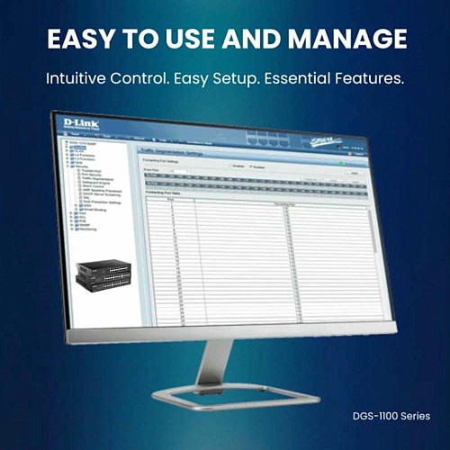 Комутатор D-Link DGS-1100-24V2 24xGE, EasySmart