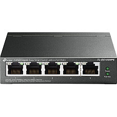 Комутатор TP-LINK TL-SG105MPE 5xGE (4xPoE), 120Вт, WebSmart